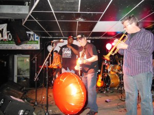 The Nick Clemons Band performing at the Big Man's Birthday party