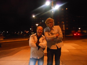 Mike and me outside of Paramount Theater is Asbury Park. 