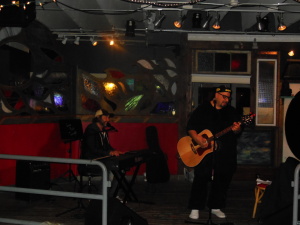 Arlan Feiles and Pat DiNizio perfoming at  Langosta Lounge