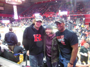 with Arlan & Vejai at a Rutgers basketball game