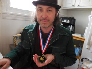 Arlan  with 50th Anniversary Commemorative Medal of March from Selma to Montgomery