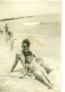 dad & me belmar 1948