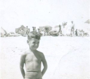 My first memory sort of. Belmar beach summer of '48