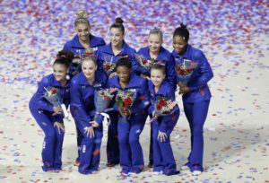 Ashton Locklear, Aly Raisman, Madison Kocian, Gabrielle Douglas, Ragan Smith, Simone Biles, MyKayla Skinner, Lauren Hernandez