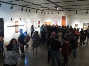 Opening night reception at Monmouth Museum of Neo Latino: Critical Mass