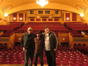 with Chris Everett, Jesse Warren in a splendid empty Strand Theater